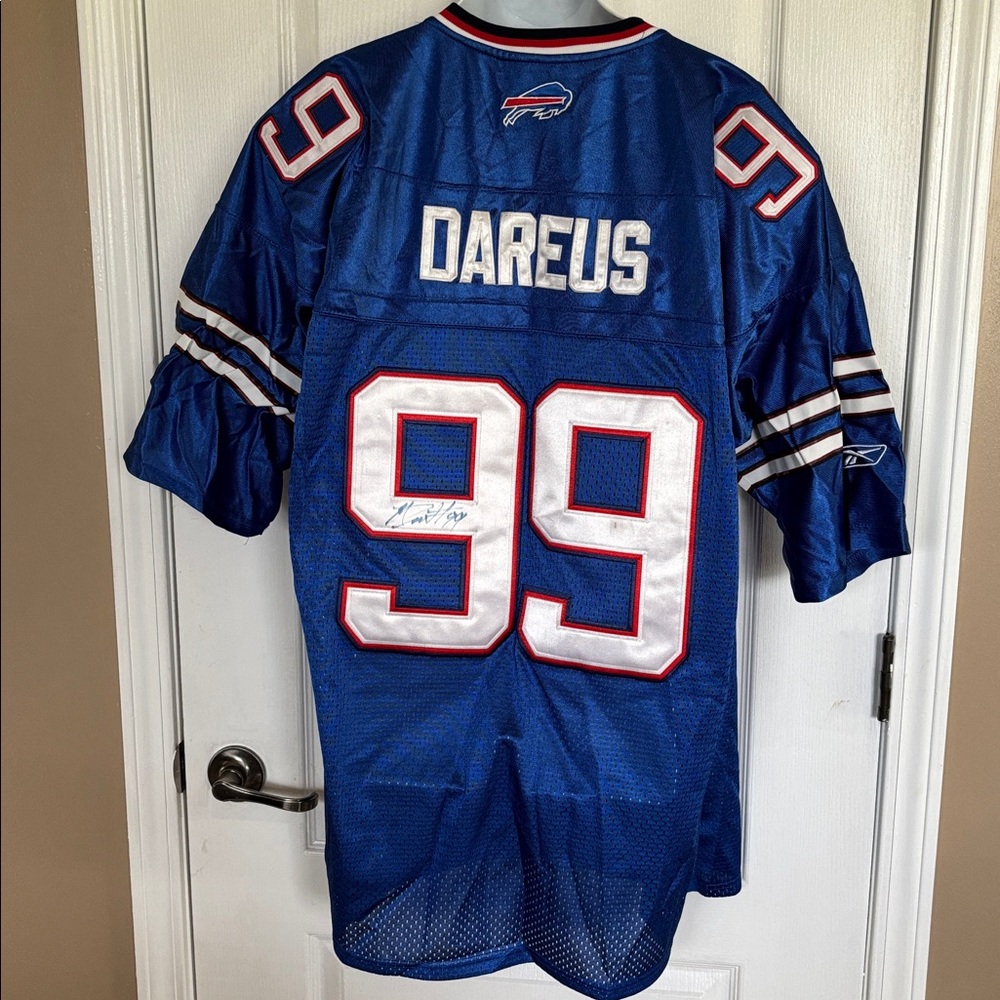 Vintage Reebok Marcell Darrius Buffalo Bills Autographed Jersey